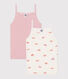 Set di 2 canotte in cotone con granchi stampati bambino 