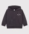 Felpa petit Boat con zip e cappuccio bambino grigio DUMBO