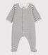Bodyjama per neonato in cotone a righe