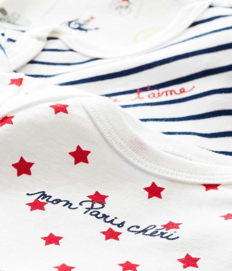 Trio body manica corta beb&egrave; maschietto multicolore