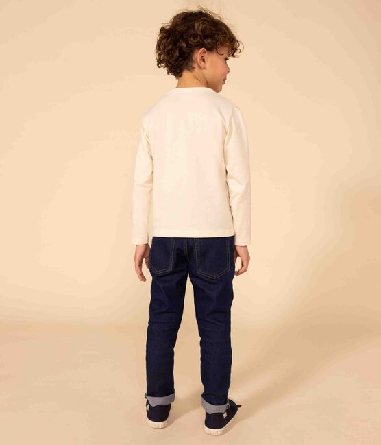 T-shirt a maniche lunghe in cotone bambino unisex  bianco AVALANCHE/ NEWBLEU