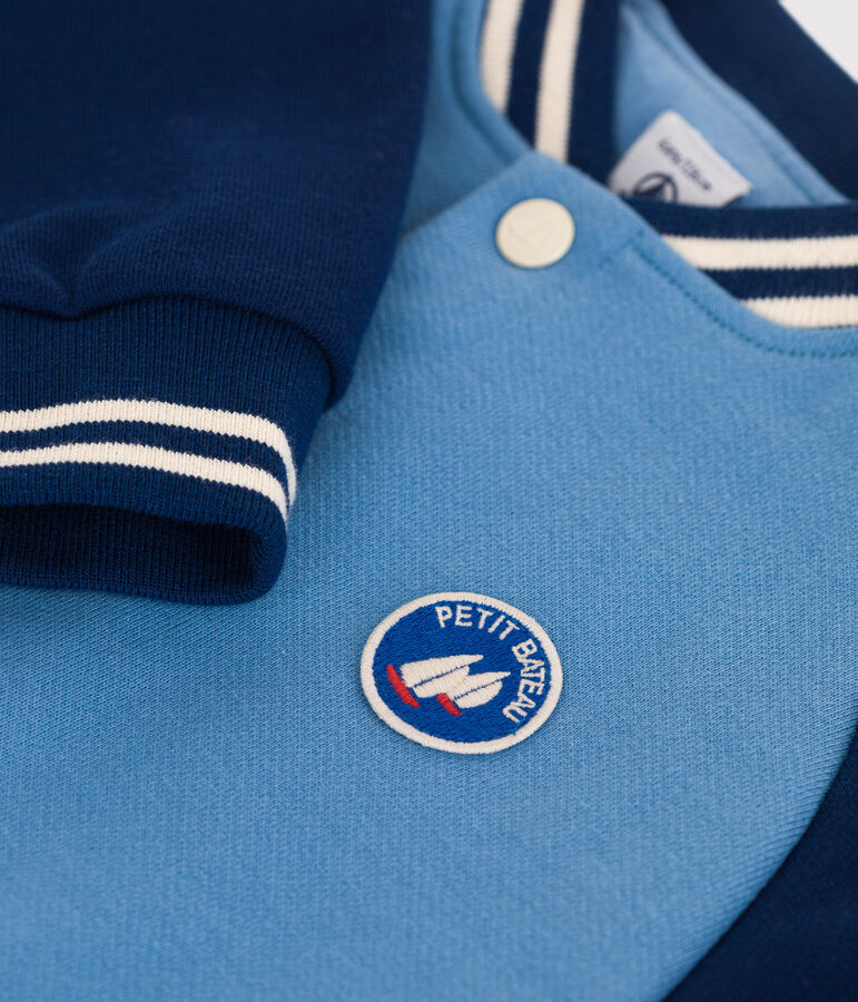 Giacca stile teddy bambino in cotone tinta unita ALASKA/ MEDIEVAL