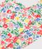 Leggings in cotone a fiori bambina bianco/multicolore