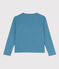 Cardigan in cotone bambina blu LAVIS
