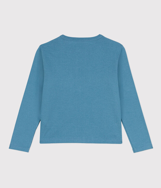 Cardigan in cotone bambina blu