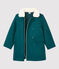 Cappotto bambina in drap di lana verde PINEDE