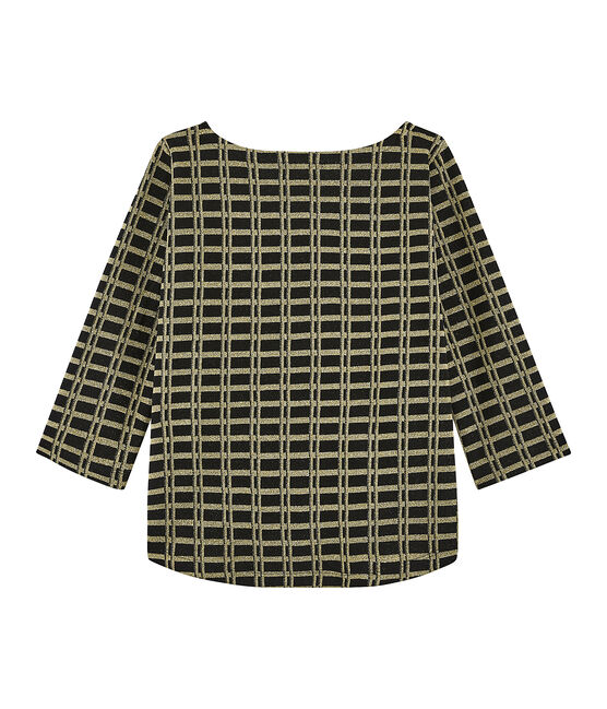 Marinière a scacchi donna nero NOIR/giallo OR