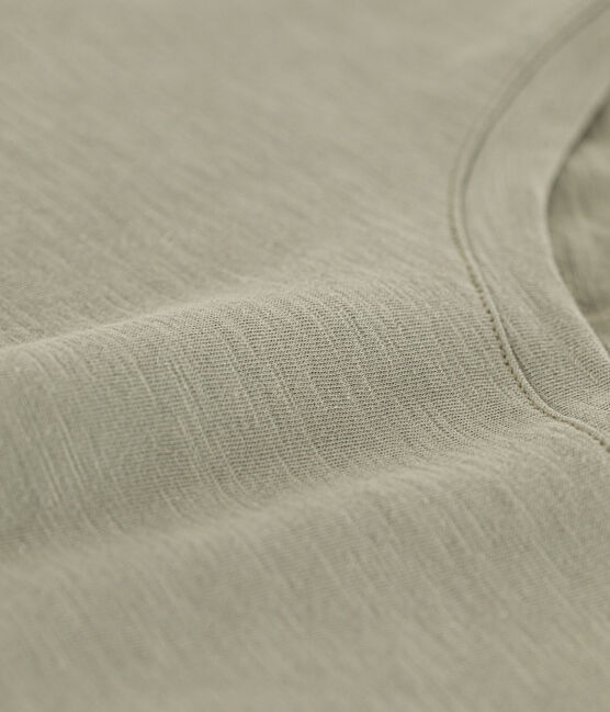 T-shirt LE DROIT girocollo in cotone donna verde MARECAGE