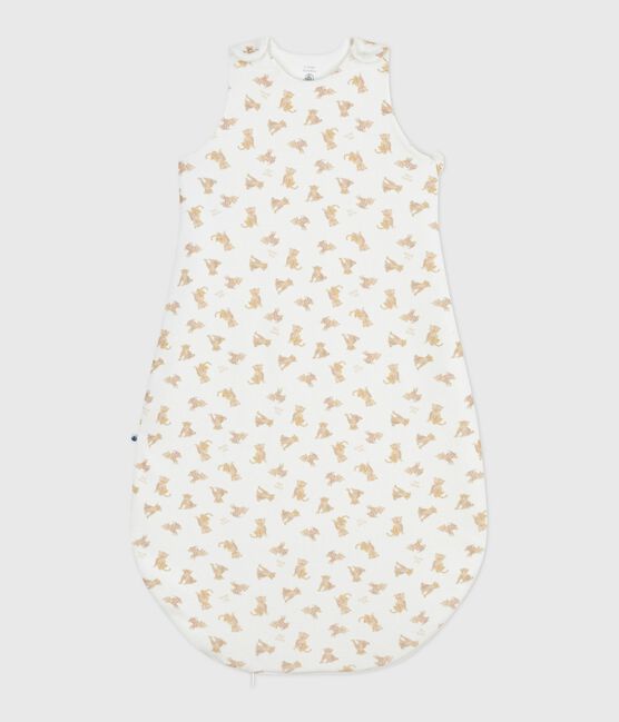 Sacco nanna in ciniglia con leopardo stampata neonato TOG 3 bianco MARSHMALLOW/bianco MULTICO