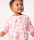 Cardigan in cotone con stampa a fiori neonato