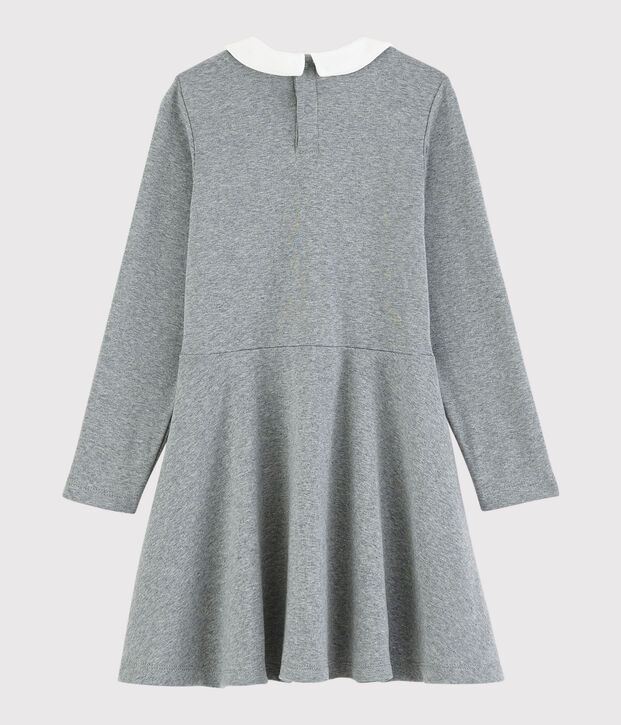 Abito maniche lunghe bambina grigio