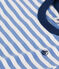 T-shirt a righe in jersey leggero bambino GAULOISE/ MARSHMALLOW