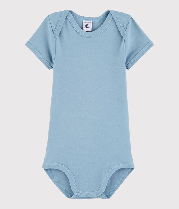 Body a manica corta beb&egrave; unisex blu