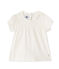 T-shirt per bebè femmina bianco MARSHMALLOW