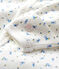 Combisac a fiori bebè in cotone biologico bianco MARSHMALLOW/bianco MULTICO