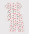 Pigiama capri in cotone a fiori bambina rosa FLEUR/bianco MULTICO