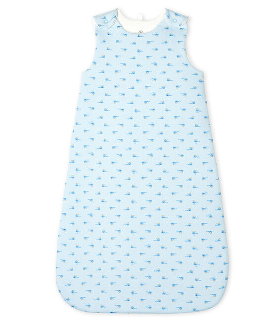 Sacco nanna bebè a costine blu FRAICHEUR/bianco MULTICO