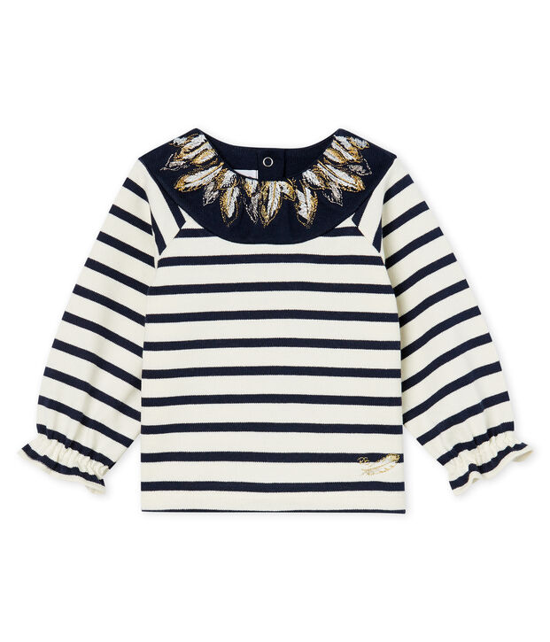 Marini&egrave;re bambina rivisitata bianco/blu