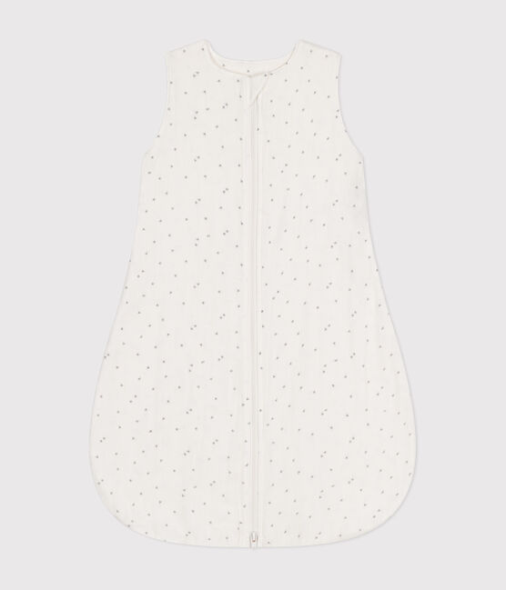 Sacco nanna neonato in cotone con stampa TOG 1 bianco MARSHMALLOW/bianco MISTIGRI