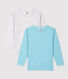 Confezione da 2 t-shirt bambino a maniche lunghe in cotone biologico