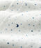 Pigiama tutina notte stellata bimbo in tessuto tubico bianco MARSHMALLOW/bianco MULTICO
