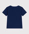 T-shirt a maniche corte in jersey sottile bambino blu MEDIEVAL