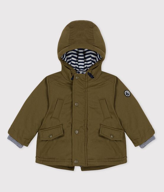 Parka impermeabile bebè. verde MILITARY