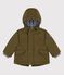 Parka impermeabile bebè. verde MILITARY