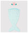 Completo maschera sirena bambina in cotone blu HAITI/ecru MULTICO