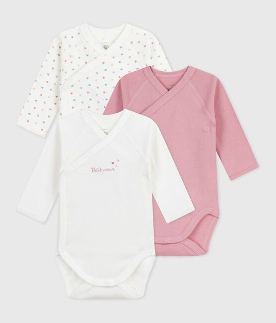 Set di body incrociati a maniche lunghe in cotone fantasia neonato variante 2