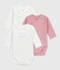 Set di body incrociati a maniche lunghe in cotone fantasia neonato