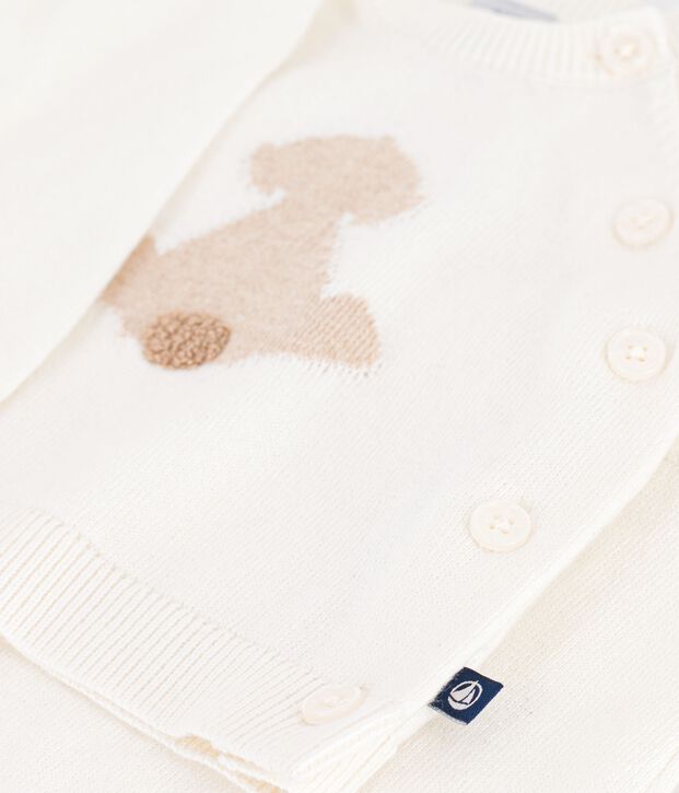 Completo neonato in maglia lavorata fantasia MILK