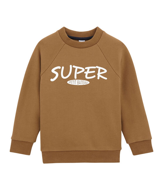 Sweat shirt enfant garçon marrone BRINDILLE