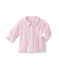 Giacca bebé unisex imbottita reversibile a millerighe - Vecchia collezione rosa VIENNE/bianco ECUME