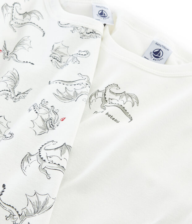 Duo t-shirt maniche lunghe bambino multicolore