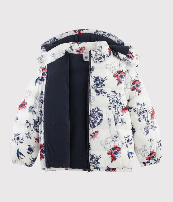 Piumino bambina beige COQUILLE/bianco MULTICO