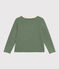 Cardigan in cotone bambina verde CROCO