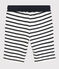 Bermuda in cotone bambino bianco MARSHMALLOW/blu SMOKING