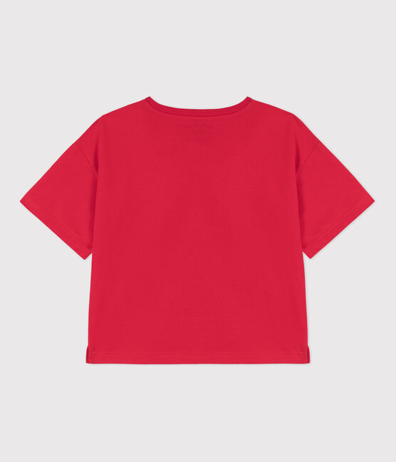 T-shirt LE BOXY in cotone donna rosso PEPS