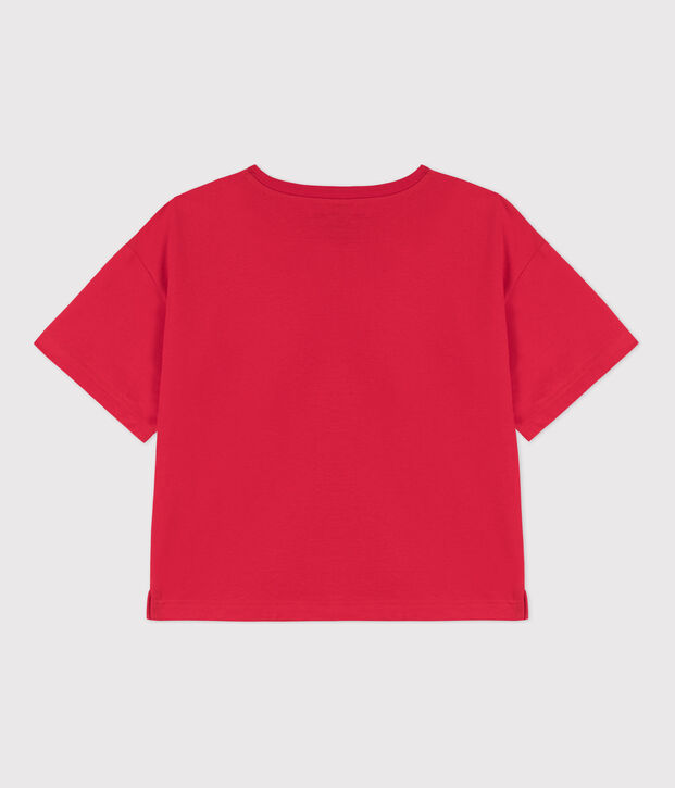 T-shirt LE BOXY in cotone donna rosso