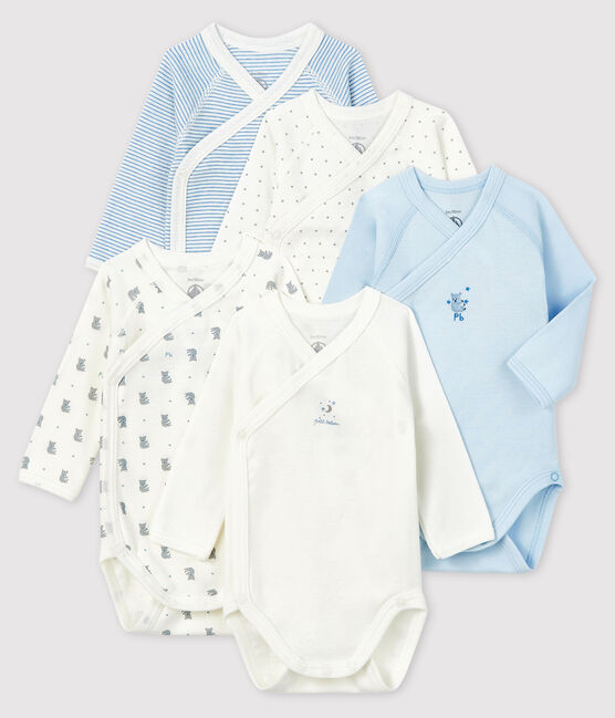 Confezione da 5 body nascita a maniche lunghe neonato variante 2