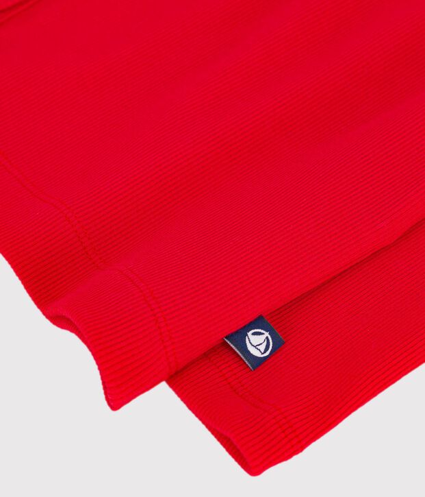 Cardigan in cotone tinta unita donna rosso