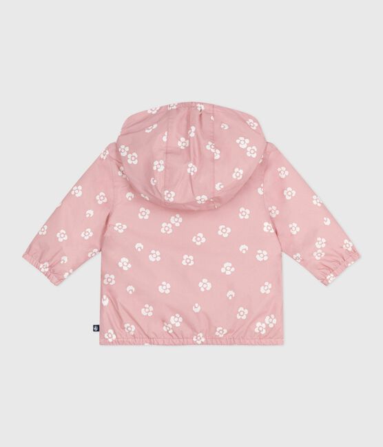 Giacca a vento con stampa floreale per neonati rosa CHARME/bianco MARSHMALLOW