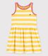 Abito senza maniche in cotone a righe bambina