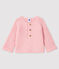 Cardigan lana e cotone bebè femmina rosa MINOIS