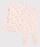 Pigiama snugfit bambina fantasia principesse in cotone rosa FLEUR/bianco MULTICO