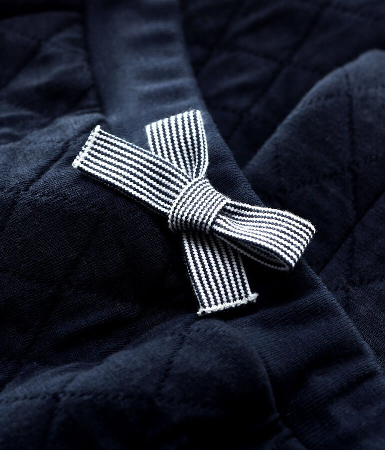 Pantalone trapuntato beb&egrave; blu SMOKING