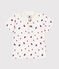 Polo a maniche corte in jersey sottile neonato bianco MARSHMALLOW/bianco MULTICO
