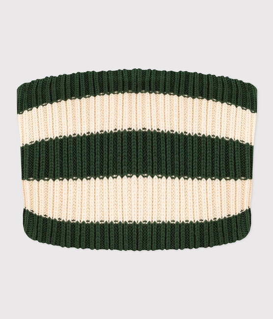 Snood in maglia a righe con fodera in pile bambino unisex AVORIAZ/ AVALANCHE