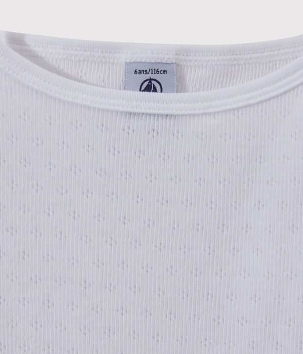 Confezione da 2 canottiere con spalline traforate bambina multicolore